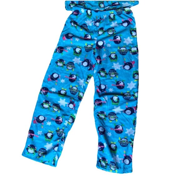 NWT Joe Boxer Girls Pajama Set 2Pc XL Blue Penguins 100% Sleepwear - Picture 3 of 9